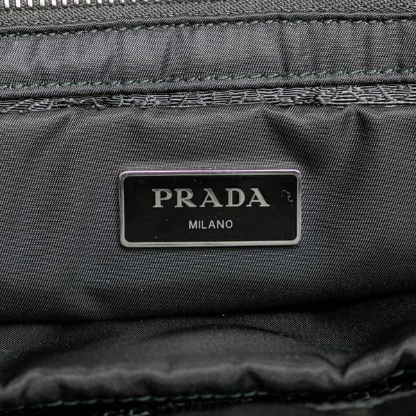 Pre-owned Prada Re Nylon Padded Satchel Black