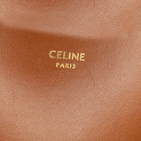 Pre-owned Celine Triomphe Coated Canvas Multi Pochette Brown