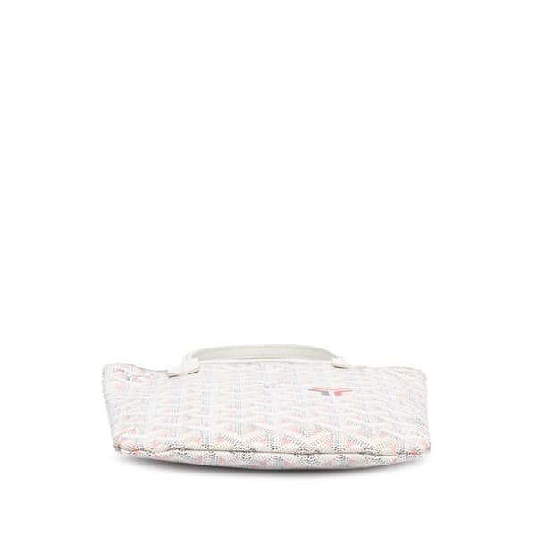 Pre-owned Goyard Goyardine Poitiers Claire Voie White