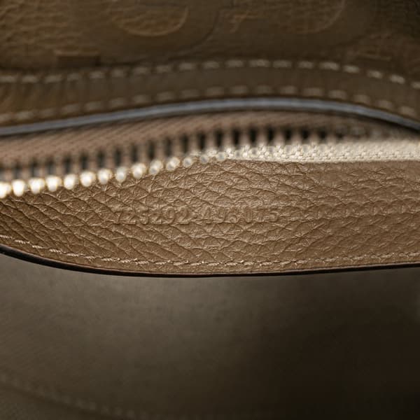 Pre-owned Gucci Mini Leather Jumbo GG Duffle Bag Brown