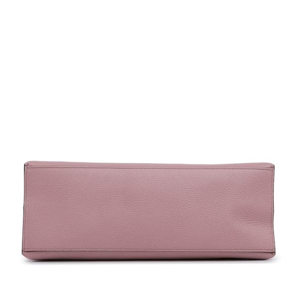 Pre-owned Gucci Medium Leather Bamboo Daily Satchel Pink