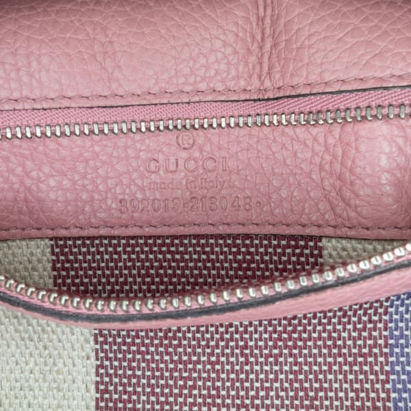Pre-owned Gucci Medium Leather Bamboo Daily Satchel Pink