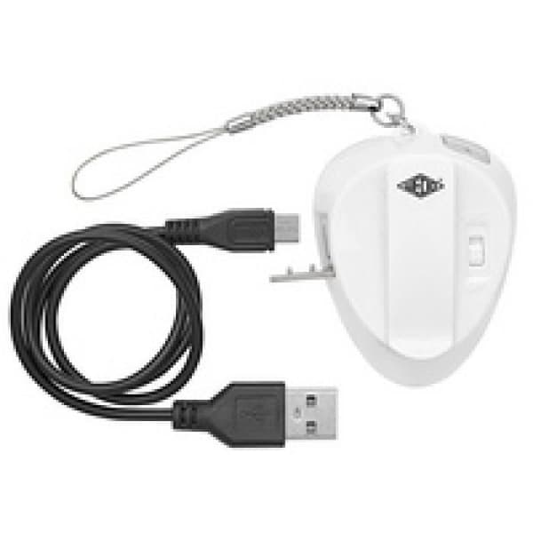 Uppladdningsbar LED-lampa - WEDO - Svart - 2 LED - Sensor - För handväska