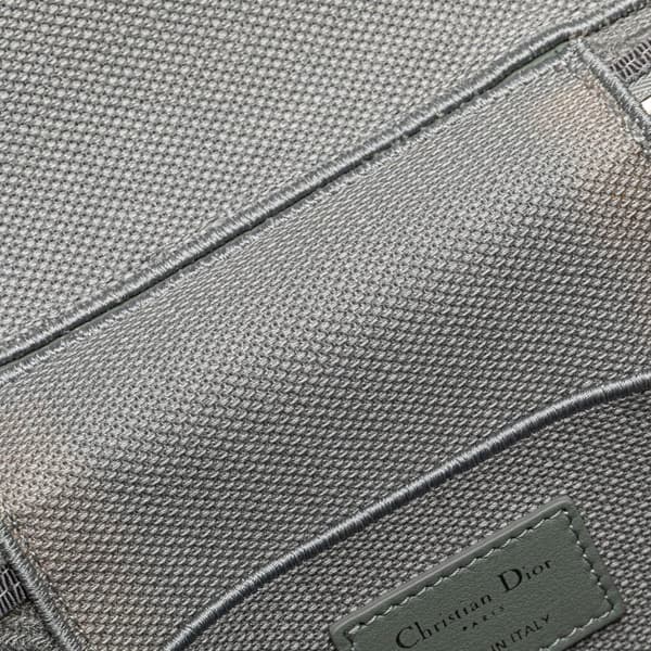Pre-owned Dior Canvas Cannage Diortravel Vanity Case Gray