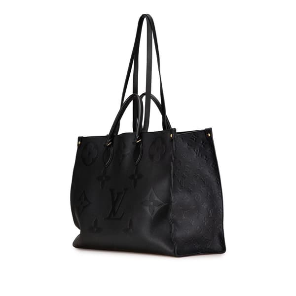 Pre-owned Louis Vuitton Monogram Empreinte Onthego GM Black