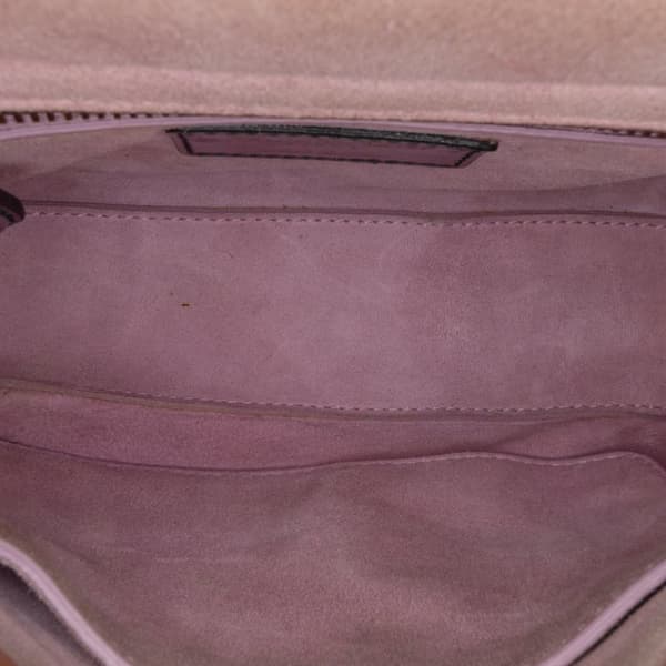 Pre-owned Dior Mini Patent Lady Dior Purple