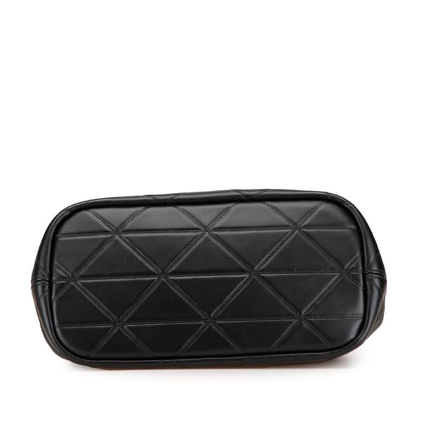 Pre-owned Prada Small Quilted Lambskin Satchel Black