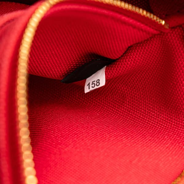 Pre-owned Prada Small Canvas Canapa Logo Satchel Red
