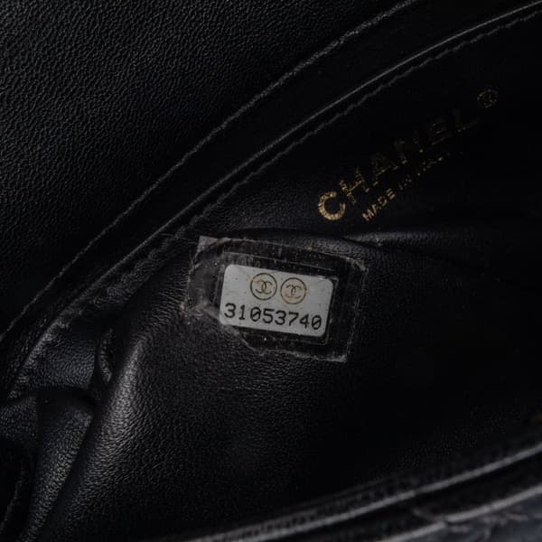 Pre-owned Chanel Small Quilted Lambskin Chain is More Flap Black