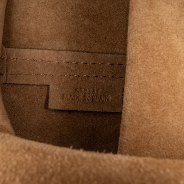 Pre-owned LOEWE Mini Calfskin Puzzle Fold Tote Brown