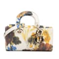 Miniatyrbild 1 av 9: Pre-owned Dior Small Leather Floral Print Lady D Joy White