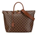 Miniatyrbild 1 av 7: Pre-owned Louis Vuitton Damier Ebene Belmont MM Brown
