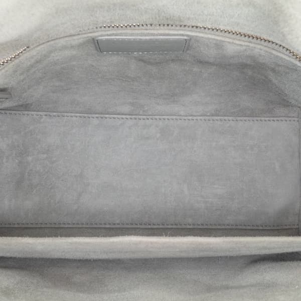 Pre-owned Dior Medium Lambskin Cannage Lady Dior Gray