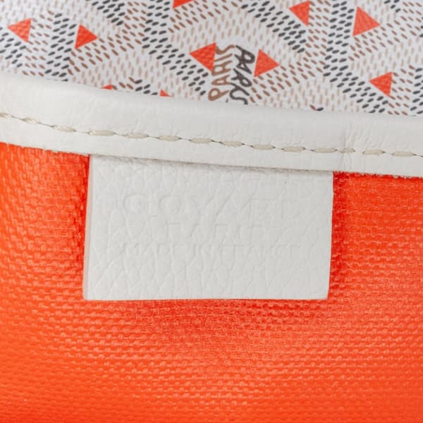 Pre-owned Goyard Goyardine Poitiers Claire Voie White