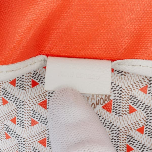 Pre-owned Goyard Goyardine Poitiers Claire Voie White