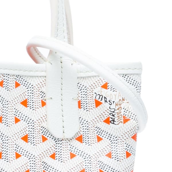 Pre-owned Goyard Goyardine Poitiers Claire Voie White