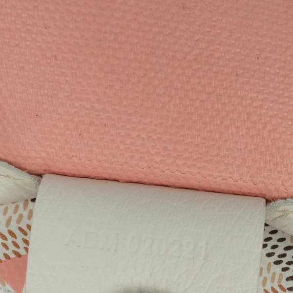 Pre-owned Goyard Goyardine Poitiers Claire Voie White