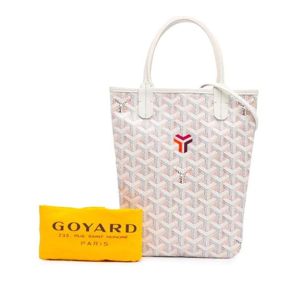Pre-owned Goyard Goyardine Poitiers Claire Voie White