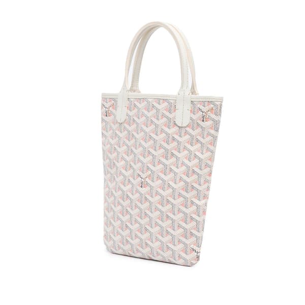 Pre-owned Goyard Goyardine Poitiers Claire Voie White