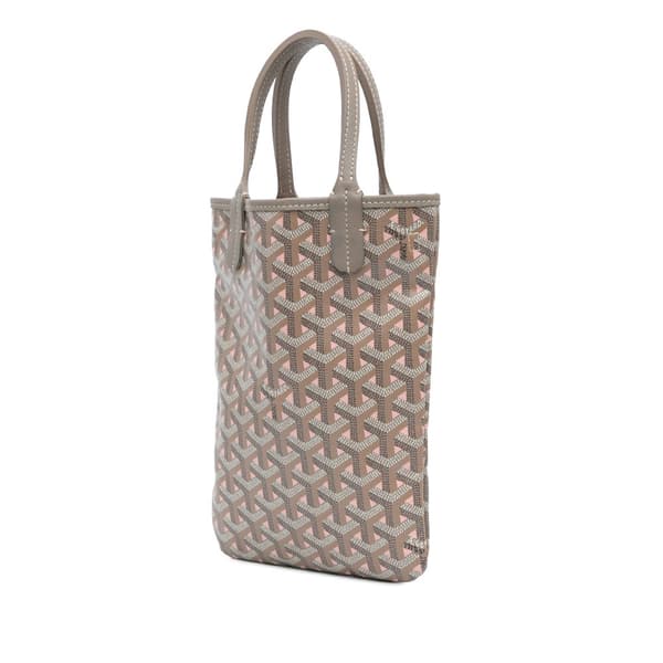 Pre-owned Goyard Goyardine Poitiers Claire Voie Brown