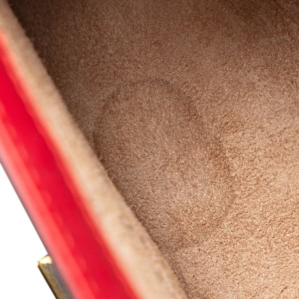 Pre-owned Gucci Mini Calfskin Sylvie Satchel Red