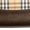 Miniatyrbild 5 av 7: Pre-owned Burberry Haymarket Check Canvas Handbag Brown