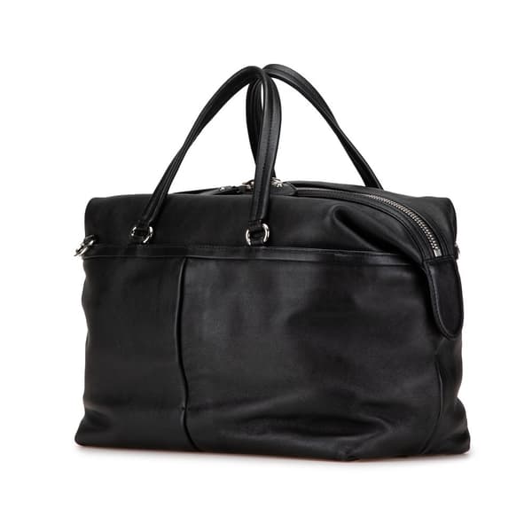 Pre-owned Ferragamo Leather Vara Satchel Black