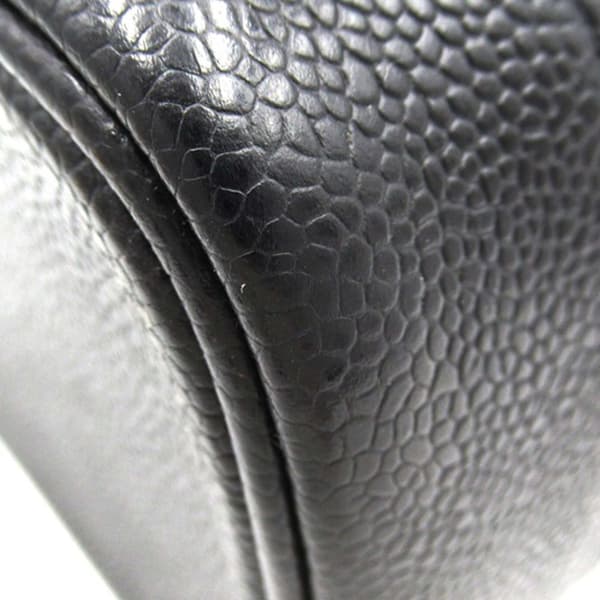 Pre-owned Chanel CC Caviar Vanity Case Black