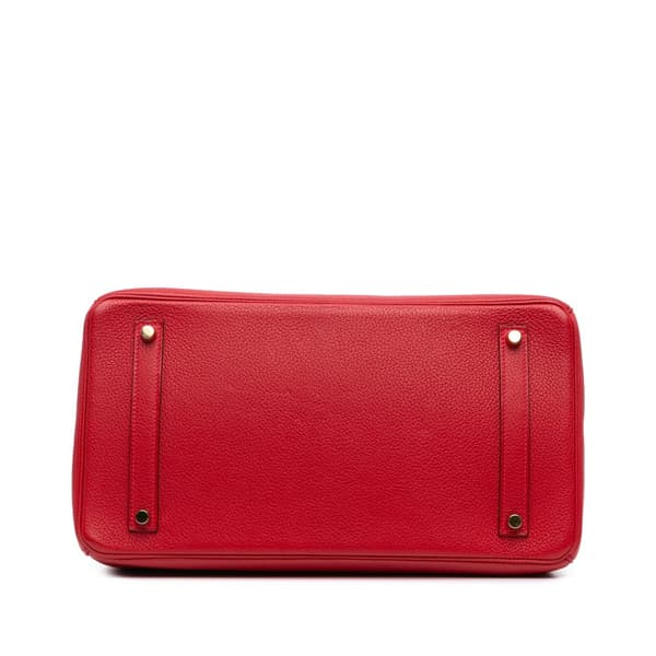 Pre-owned Hermès Togo Birkin Retourne 35 Red