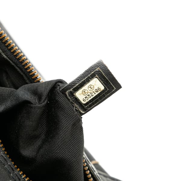 Pre-owned Chanel CC Wild Stitch Lambskin Handbag Black
