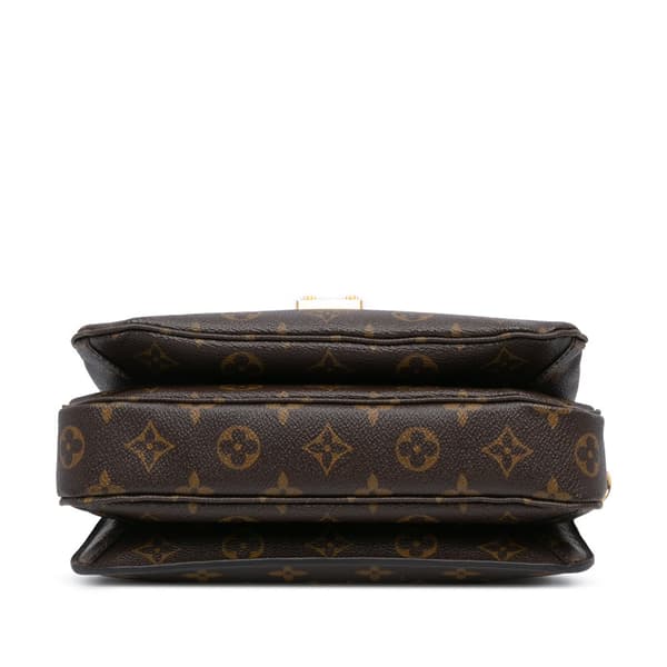 Pre-owned Louis Vuitton Monogram Pochette Metis Brown
