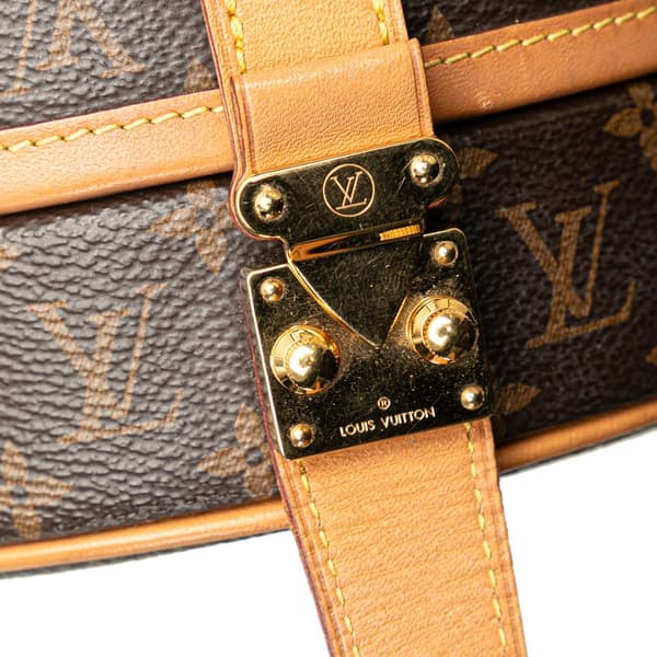 Pre-owned Louis Vuitton Monogram Petite Boite Chapeau Brown
