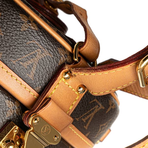 Pre-owned Louis Vuitton Monogram Petite Boite Chapeau Brown