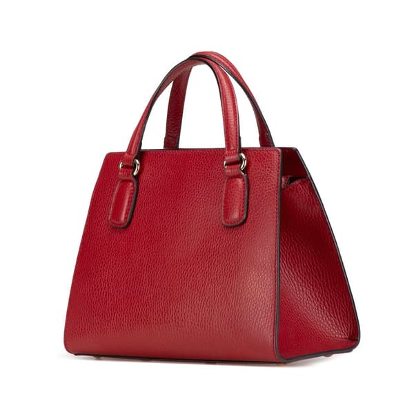 Pre-owned Gucci Medium Dollar Calf Soho Top Handle Convertible Tote Red