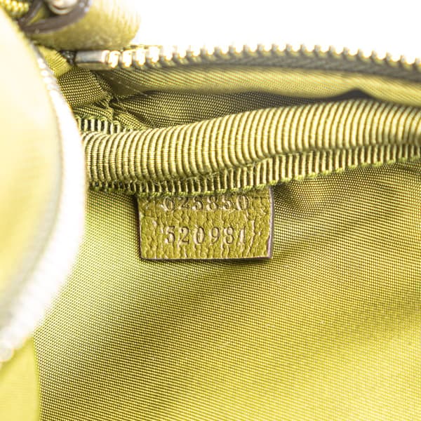 Pre-owned Gucci GG Nylon Off The Grid Satchel Green
