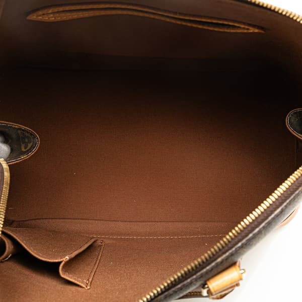 Pre-owned Louis Vuitton Monogram Alma PM Brown
