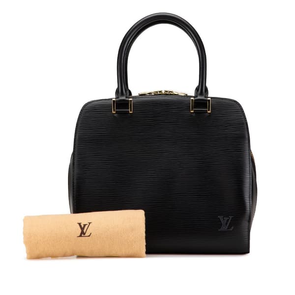 Pre-owned Louis Vuitton Epi Pont-Neuf PM Black