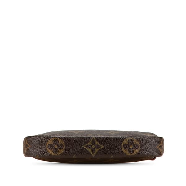Pre-owned Louis Vuitton Monogram Mini Pochette Accessoires Brown