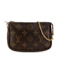 Pikkukuva 1 / 8: Pre-owned Louis Vuitton Monogram Mini Pochette Accessoires Brown