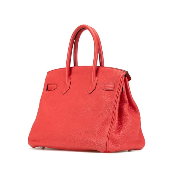Pre-owned Hermès Clemence Birkin Retourne 30 Pink
