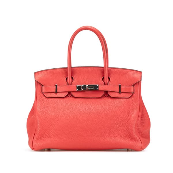 Pre-owned Hermès Clemence Birkin Retourne 30 Pink