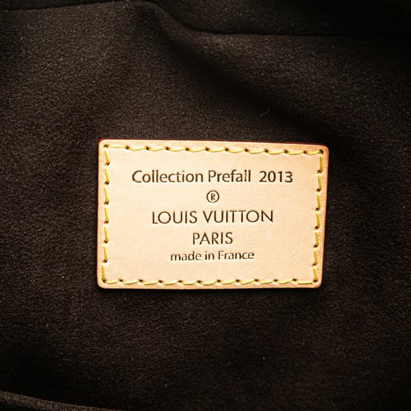 Pre-owned Louis Vuitton Monogram Tuffetage Deauville Cube Red