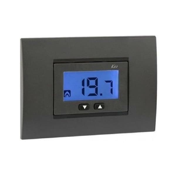 VEMER VEMER KEO-B LCD TERMOSTATO DA INCASSO MED DISPLAY E ALIMENTAZIONE A BATTERIA VE267100