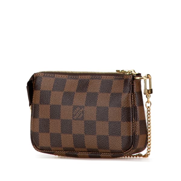 Pre-owned Louis Vuitton Damier Ebene Trunks and Bags Mini Pochette Accessoires Brown
