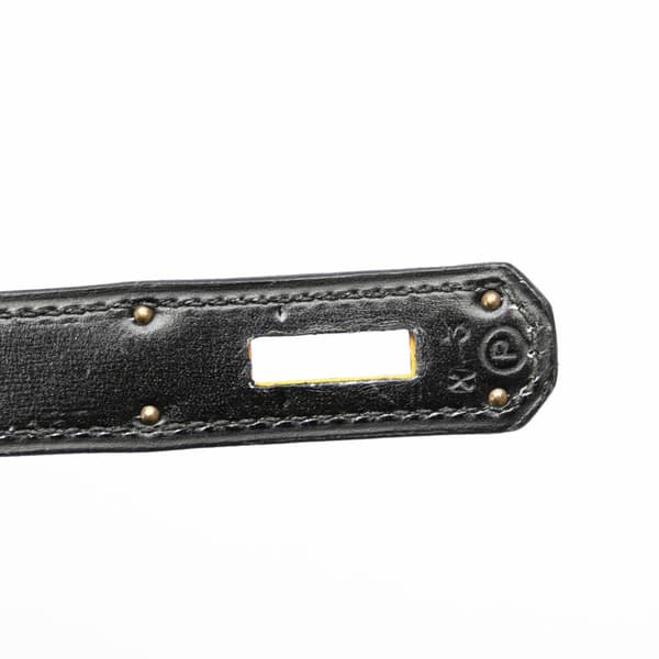 Pre-owned Hermès Box Calf Kelly Sellier 32 Black
