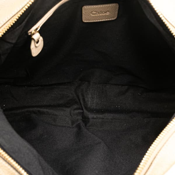 Pre-owned Chloé Large Leather Paraty Satchel Brown
