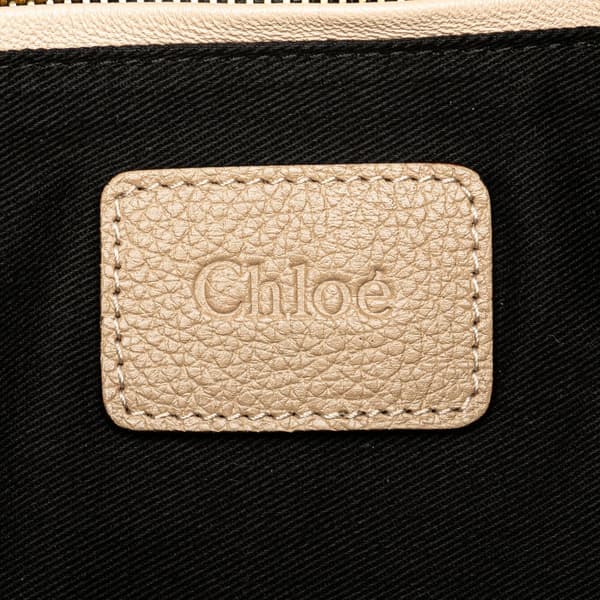 Pre-owned Chloé Large Leather Paraty Satchel Brown