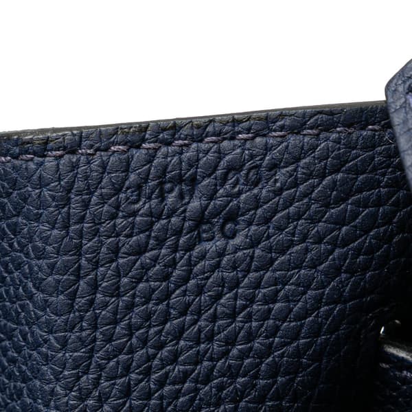 Pre-owned Hermès Togo HAC Birkin Retourne 40 Blue