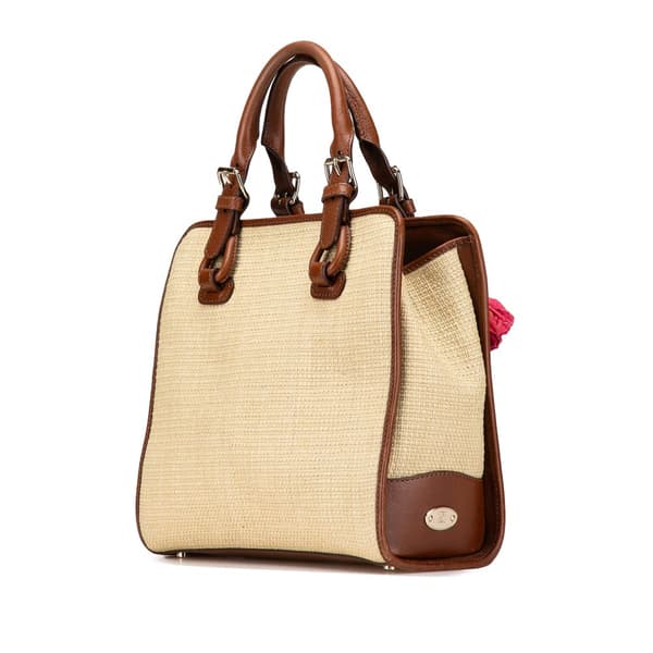 Pre-owned Celine Straw Handbag Brown
