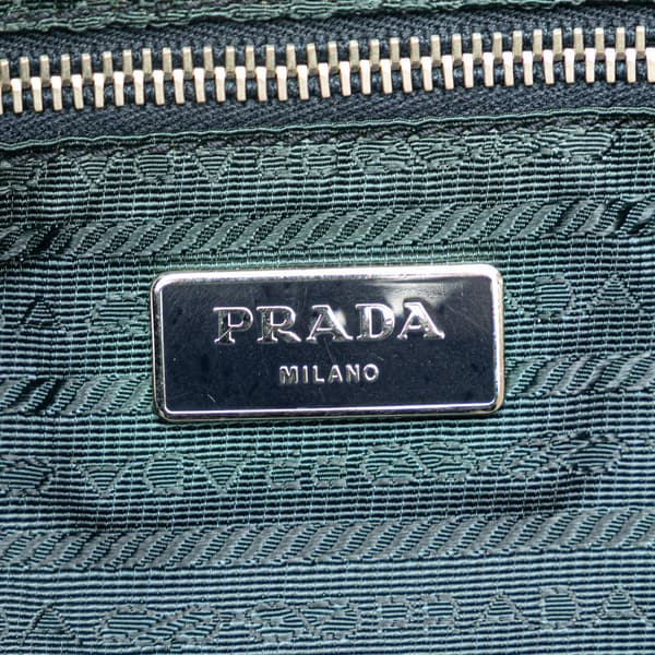 Pre-owned Prada Tessuto Stampato Satchel Brown